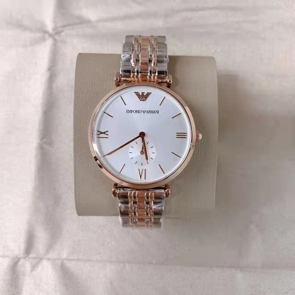 Emporio Armani AR1677 Classic Quartz White Dial Stainless Steel Men's Watch Emporio Armani AR1677 Classic Quartz White Dial Stainless Steel Men's Watch